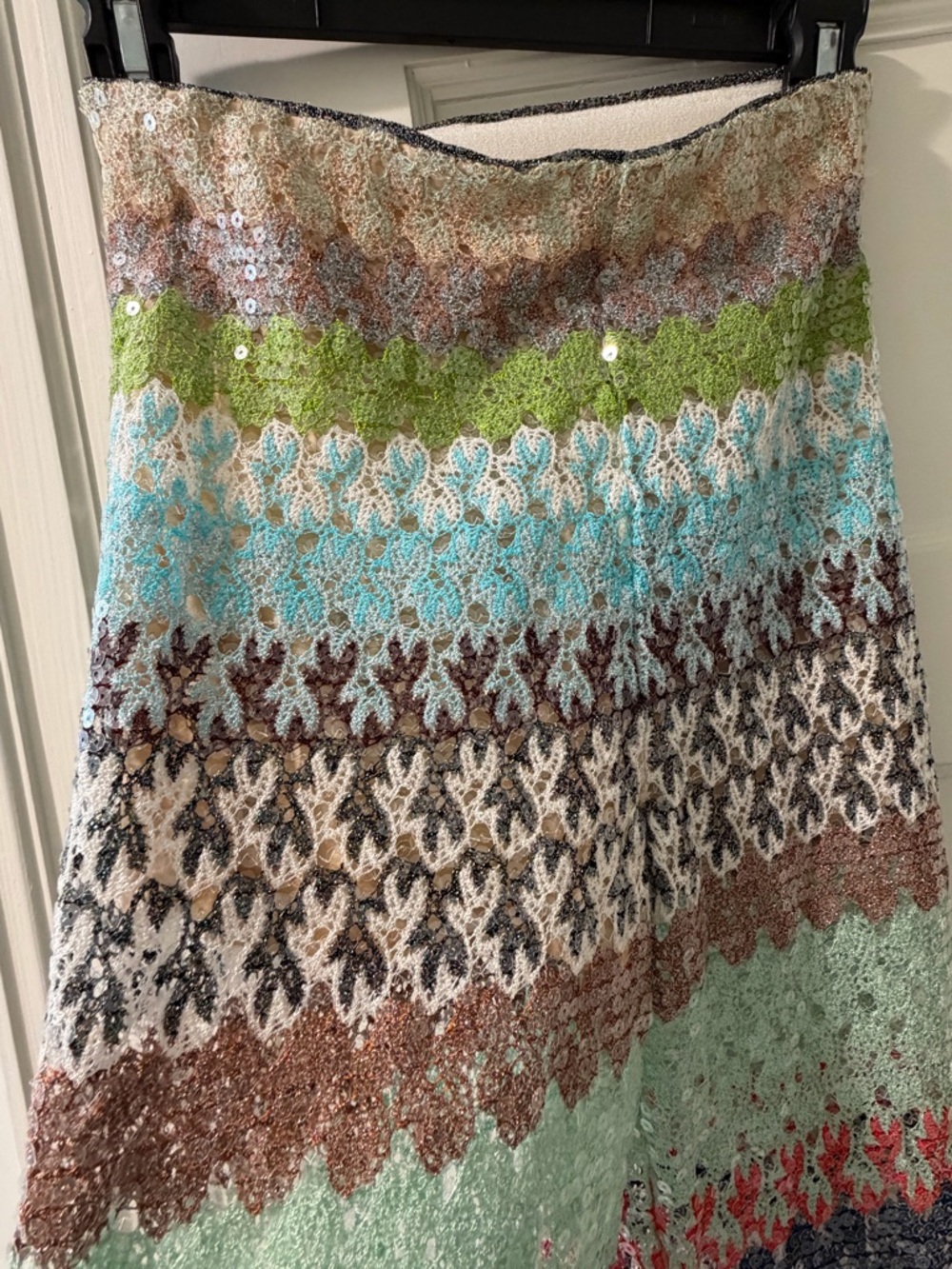 Missoni Multicolor Sequined Crochet Pants - Picture 6 of 6